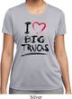 Ladies Funny Shirt I Love Big Trucks Moisture Wicking Tee T-Shirt