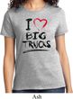 Ladies Funny Shirt I Love Big Trucks Tee T-Shirt