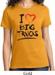 Ladies Funny Shirt I Love Big Trucks Tee T-Shirt