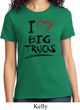 Ladies Funny Shirt I Love Big Trucks Tee T-Shirt