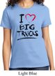 Ladies Funny Shirt I Love Big Trucks Tee T-Shirt