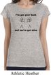 Ladies Funny Shirt I've Got Your Back Longer Length Tee T-Shirt