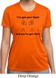 Ladies Funny Shirt I've Got Your Back Moisture Wicking Tee T-Shirt