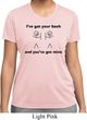 Ladies Funny Shirt I've Got Your Back Moisture Wicking Tee T-Shirt