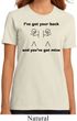 Ladies Funny Shirt I've Got Your Back Organic Tee T-Shirt