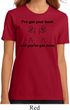 Ladies Funny Shirt I've Got Your Back Organic Tee T-Shirt
