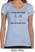 Ladies Funny Shirt I've Got Your Back Scoop Neck Tee T-Shirt