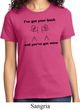 Ladies Funny Shirt I've Got Your Back Tee T-Shirt