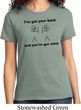 Ladies Funny Shirt I've Got Your Back Tee T-Shirt
