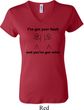 Ladies Funny Shirt I've Got Your Back V-neck Tee T-Shirt