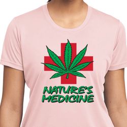 Ladies Funny Shirt Natures Medicine Moisture Wicking Tee T-Shirt