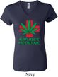 Ladies Funny Shirt Natures Medicine V-neck Tee T-Shirt