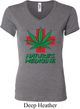 Ladies Funny Shirt Natures Medicine V-neck Tee T-Shirt