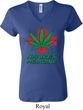 Ladies Funny Shirt Natures Medicine V-neck Tee T-Shirt