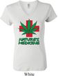 Ladies Funny Shirt Natures Medicine V-neck Tee T-Shirt