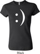 Ladies Funny Shirt Smiley Chat Face Crewneck Tee T-Shirt