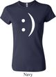 Ladies Funny Shirt Smiley Chat Face Crewneck Tee T-Shirt