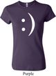 Ladies Funny Shirt Smiley Chat Face Crewneck Tee T-Shirt