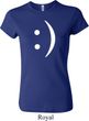 Ladies Funny Shirt Smiley Chat Face Crewneck Tee T-Shirt