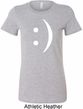 Ladies Funny Shirt Smiley Chat Face Longer Length Tee T-Shirt