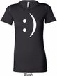 Ladies Funny Shirt Smiley Chat Face Longer Length Tee T-Shirt