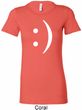 Ladies Funny Shirt Smiley Chat Face Longer Length Tee T-Shirt