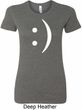 Ladies Funny Shirt Smiley Chat Face Longer Length Tee T-Shirt