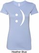 Ladies Funny Shirt Smiley Chat Face Longer Length Tee T-Shirt