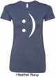 Ladies Funny Shirt Smiley Chat Face Longer Length Tee T-Shirt