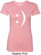 Ladies Funny Shirt Smiley Chat Face Longer Length Tee T-Shirt