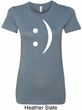 Ladies Funny Shirt Smiley Chat Face Longer Length Tee T-Shirt