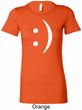 Ladies Funny Shirt Smiley Chat Face Longer Length Tee T-Shirt