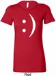 Ladies Funny Shirt Smiley Chat Face Longer Length Tee T-Shirt