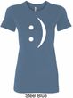 Ladies Funny Shirt Smiley Chat Face Longer Length Tee T-Shirt