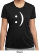Ladies Funny Shirt Smiley Chat Face Moisture Wicking Tee T-Shirt