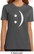 Ladies Funny Shirt Smiley Chat Face Organic Tee T-Shirt