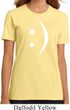 Ladies Funny Shirt Smiley Chat Face Organic Tee T-Shirt
