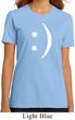 Ladies Funny Shirt Smiley Chat Face Organic Tee T-Shirt