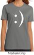Ladies Funny Shirt Smiley Chat Face Organic Tee T-Shirt