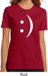 Ladies Funny Shirt Smiley Chat Face Organic Tee T-Shirt