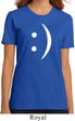 Ladies Funny Shirt Smiley Chat Face Organic Tee T-Shirt