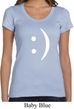 Ladies Funny Shirt Smiley Chat Face Scoop Neck Tee T-Shirt