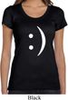 Ladies Funny Shirt Smiley Chat Face Scoop Neck Tee T-Shirt