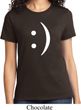 Ladies Funny Shirt Smiley Chat Face Tee T-Shirt