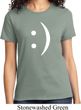 Ladies Funny Shirt Smiley Chat Face Tee T-Shirt
