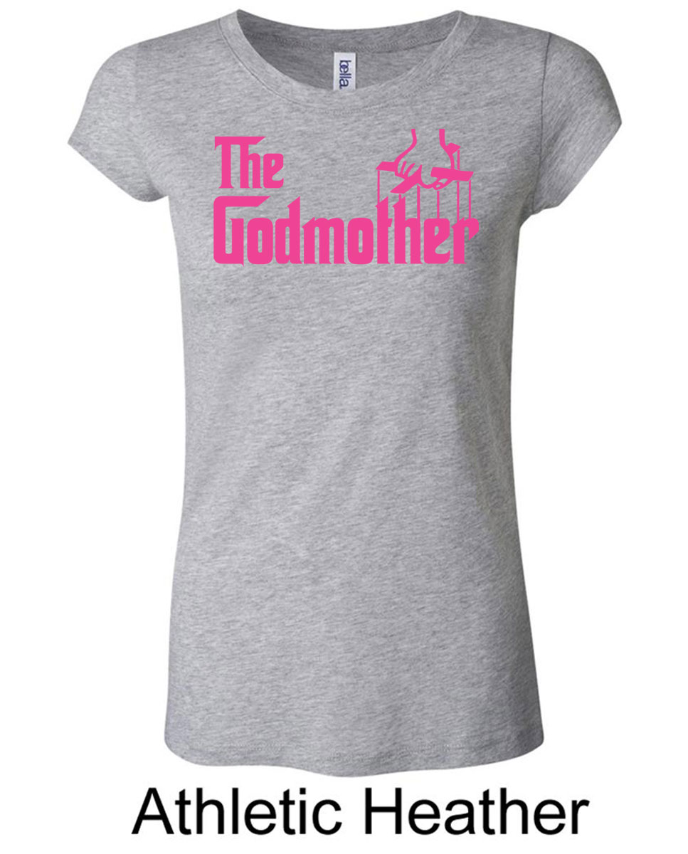 Ladies Funny Shirt The Godmother Longer Length Tee TShirt Godmother