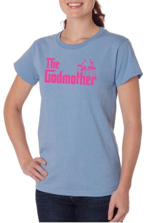Ladies Funny Shirt The Godmother Organic Tee T-Shirt