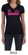 Ladies Funny Shirt The Godmother V-neck Tee T-Shirt