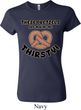 Ladies Funny Shirt Thirsty Pretzels Crewneck Tee T-Shirt