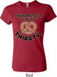 Ladies Funny Shirt Thirsty Pretzels Crewneck Tee T-Shirt